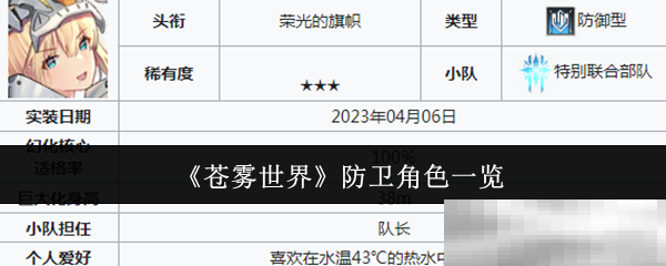 苍雾世界