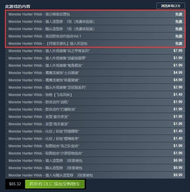 怪物猎人荒野,免费造型券,steam