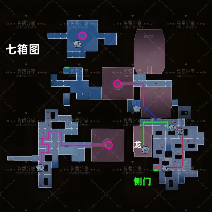 超自然行动组侧门在下地图小抄,超自然行动组昆仑秘境极限侧门在下,超自然行动组昆仑秘境