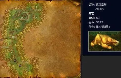 魔兽世界,魔兽世界怀旧服猎人稀有宠物大全,猎人稀有宠物坐标汇总,魔兽世界