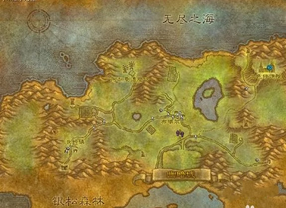 魔兽世界,魔兽世界银松森林怎么去,前往银松森林方法,魔兽世界