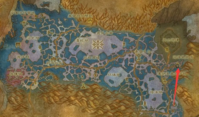 魔兽世界,魔兽世界赞加沼泽飞行点在哪,赞加沼泽飞行点位置介绍,魔兽世界