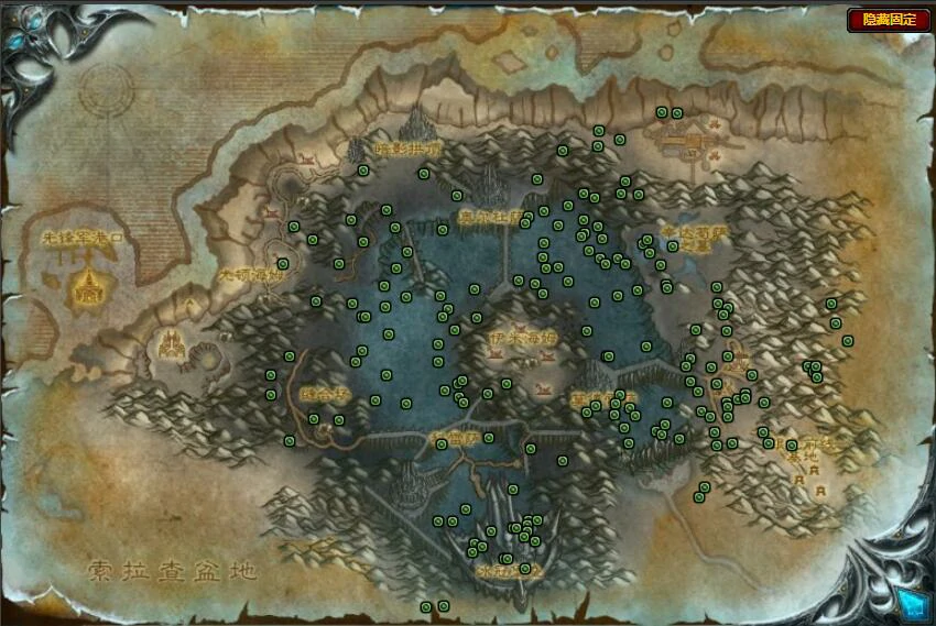 魔兽世界,魔兽世界冰冠冰川矿点在哪,魔兽世界冰冠冰川矿点分布图,魔兽世界