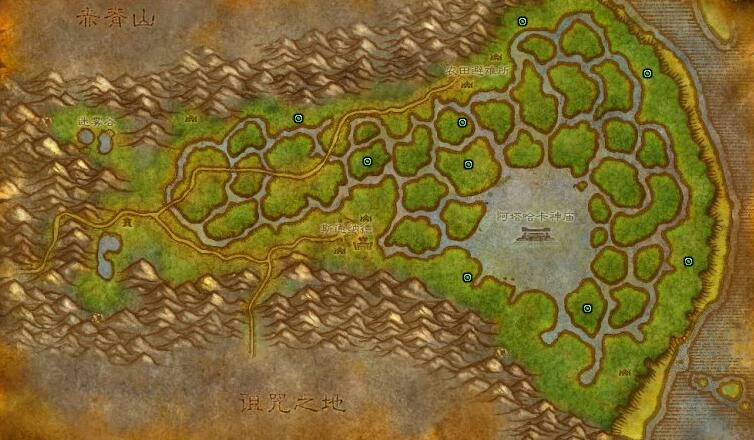 魔兽世界,魔兽世界悲伤沼泽药点在哪,魔兽世界悲伤沼泽药点位置,魔兽世界