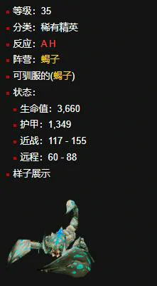 魔兽世界,魔兽世界邪刺恐蝎在哪,魔兽世界邪刺恐蝎位置,魔兽世界