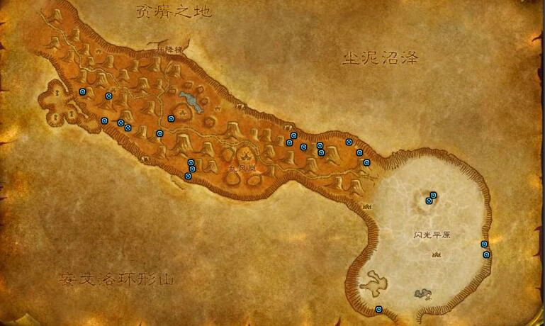 魔兽世界,魔兽世界千针石林矿点在哪,千针石林矿点分布一览,魔兽世界