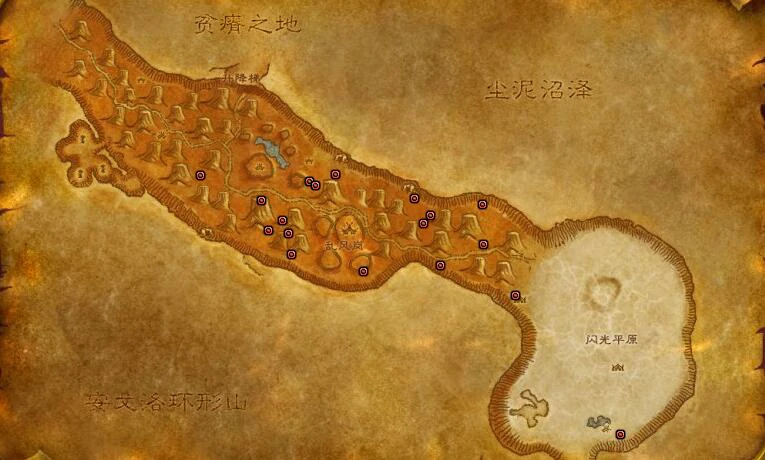 魔兽世界,魔兽世界千针石林矿点在哪,千针石林矿点分布一览,魔兽世界