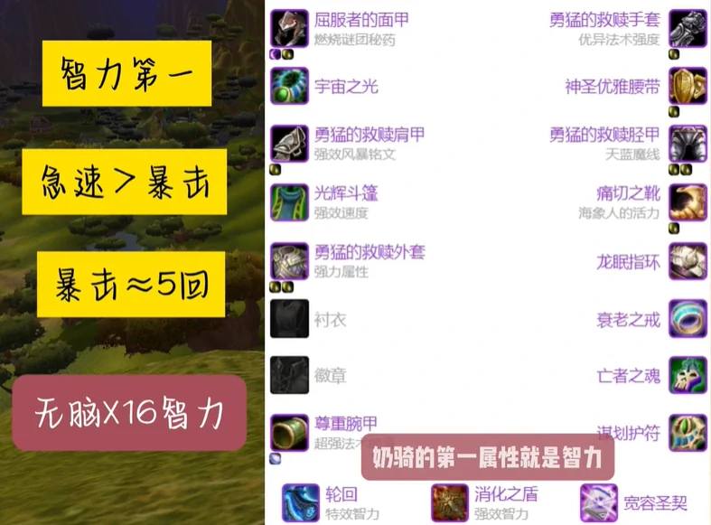 魔兽世界,魔兽世界怀旧服圣骑士超级直升最佳配装,魔兽世界