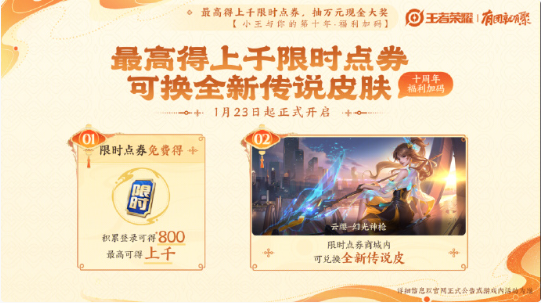 王者荣耀,2025蛇年新春福利汇总,王者荣耀