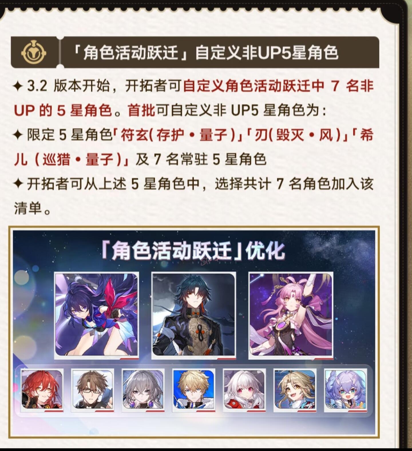 崩铁,周年庆自选,崩坏：星穹铁道,Honkai: Star Rail