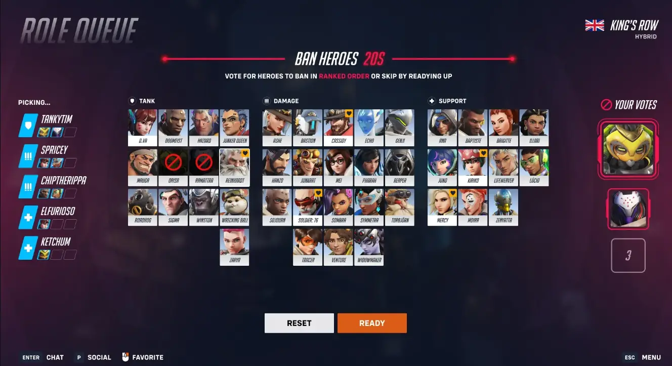 守望先锋,禁用,机制,守望先锋,Overwatch,守望先锋
