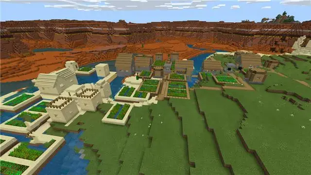 我的世界,全是村庄的种子,我的世界,Minecraft,我的世界