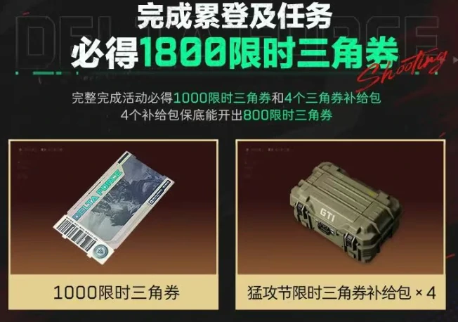三角洲行动,三角洲行动猛攻节限时三角券怎么领,猛攻节限时三角券领取方法介绍,三角洲行动