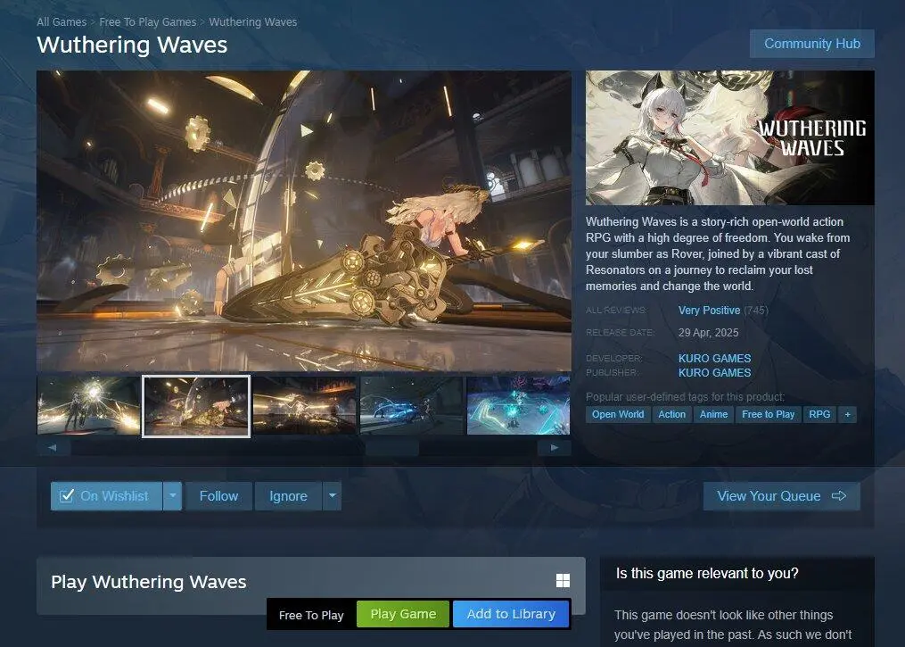 鸣潮,Steam,鸣潮,Wuthering Waves,鸣潮