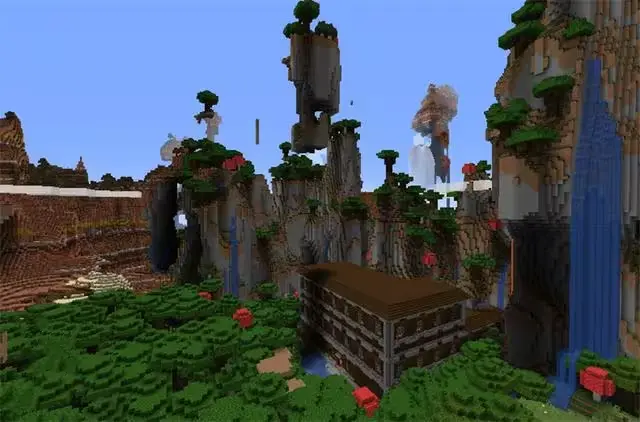 我的世界,放大化世界种子,我的世界,Minecraft,我的世界