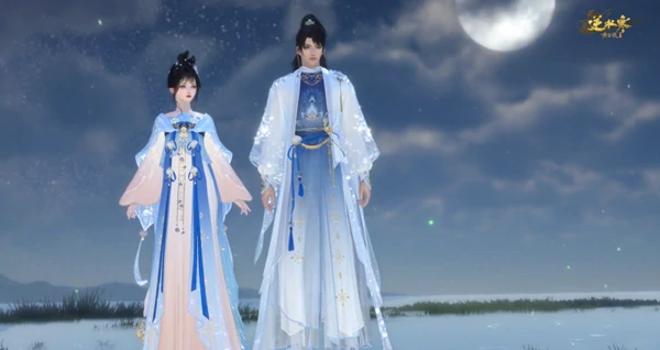逆水寒手游,撷月缀星灵兔引星时装获取方法,逆水寒
