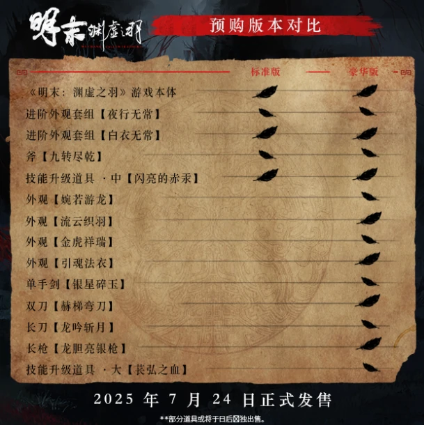 明末渊虚之羽,明末渊虚之羽豪华版多少钱,明末渊虚之羽豪华版价格介绍