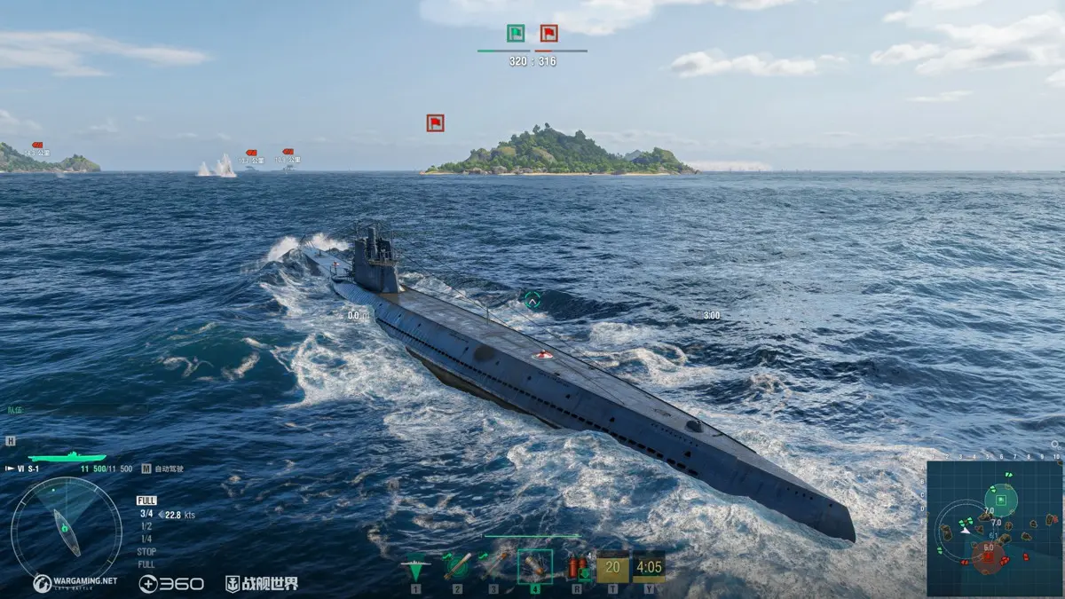 战舰世界,玩法介绍,S系潜艇,战舰世界,World of Warships