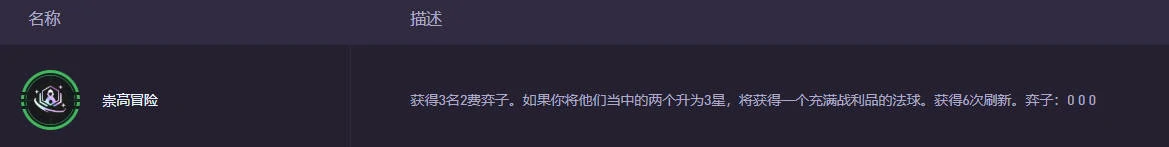 云顶之弈,崇高冒险法球奖励