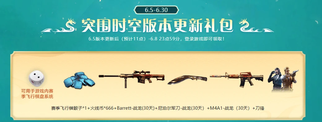 穿越火线,CF突围时空版本更新礼包,穿越火线6月版本更新礼包领取地址,穿越火线