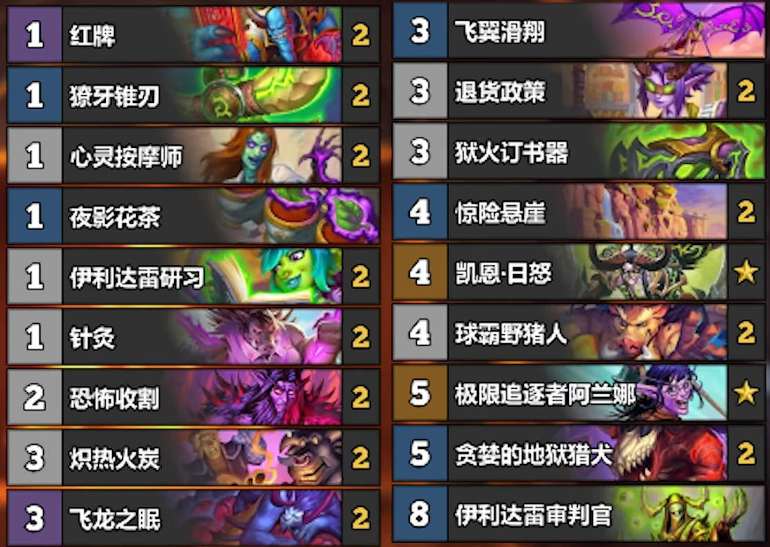 炉石传说,6月份全职业冲传卡组代码,炉石传说
