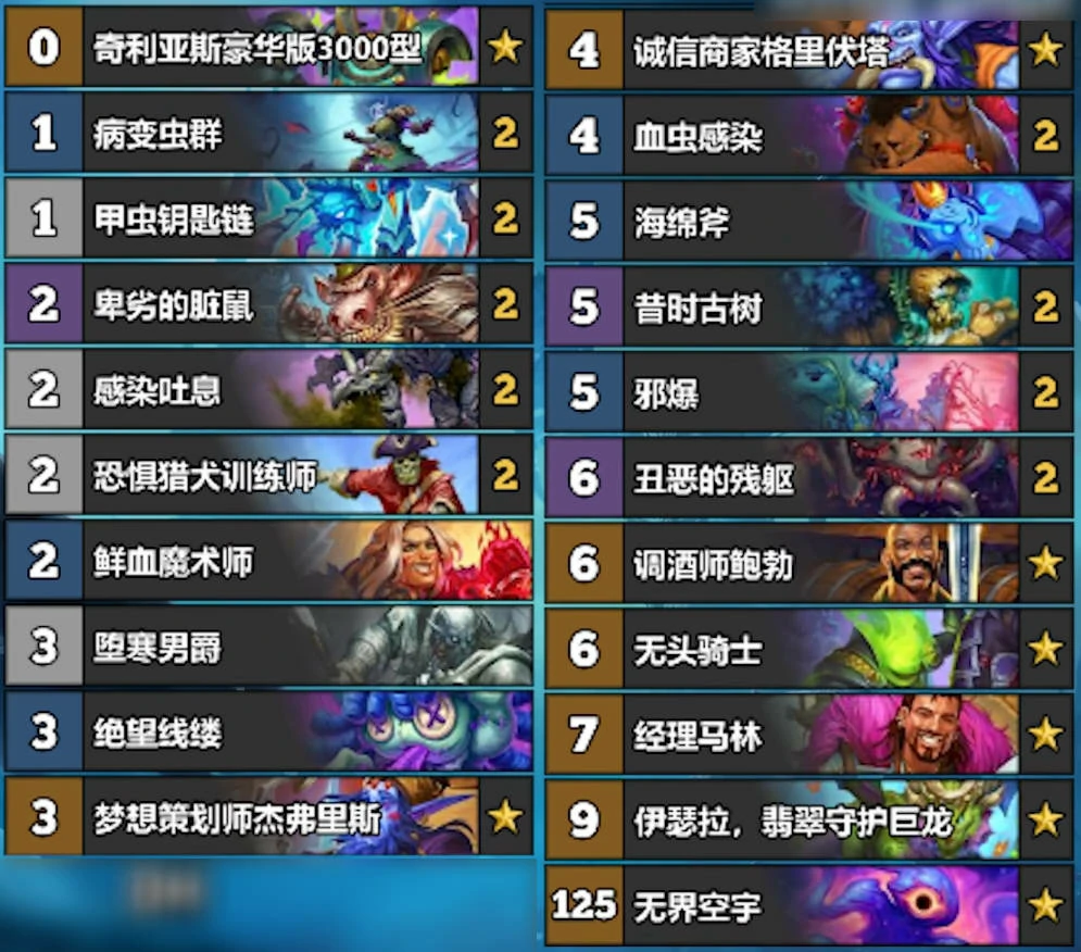 炉石传说,6月份全职业冲传卡组代码,炉石传说