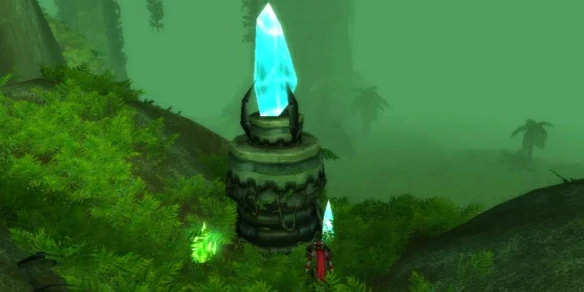 魔兽世界,魔兽世界安戈洛环形山水晶塔在哪,安戈洛环形山水晶塔位置,魔兽世界