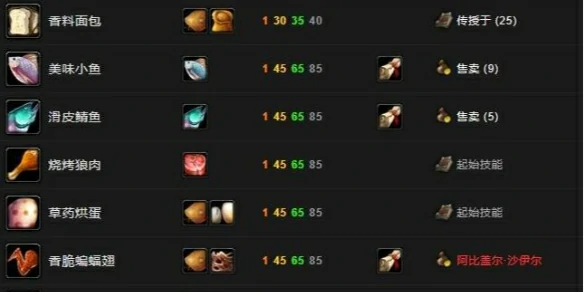 魔兽世界,tbc烹饪1-375最省材料攻略,魔兽世界tbc烹饪1-375最省材料速冲攻略,魔兽世界