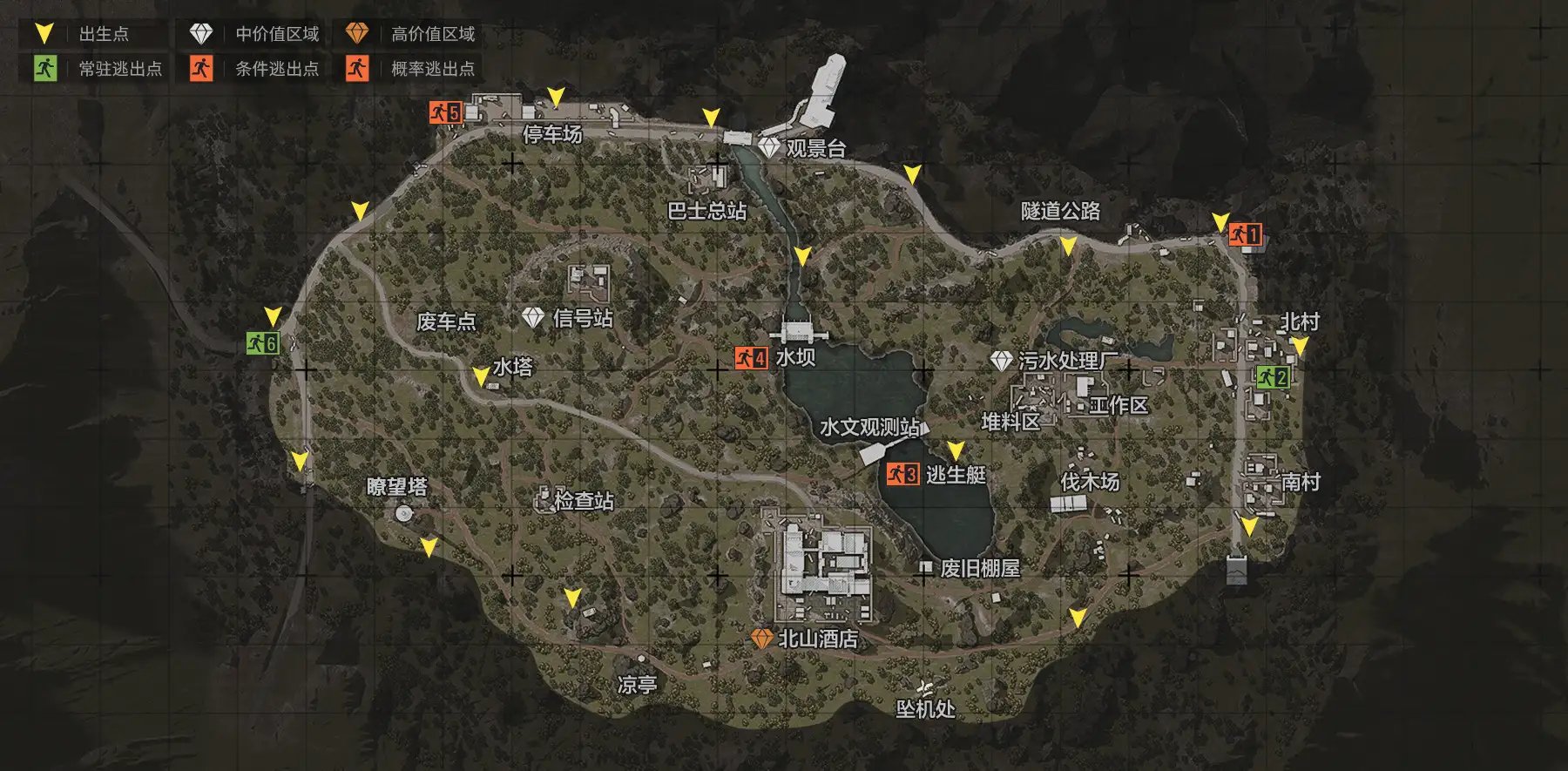 暗区突围,地图,暗区突围