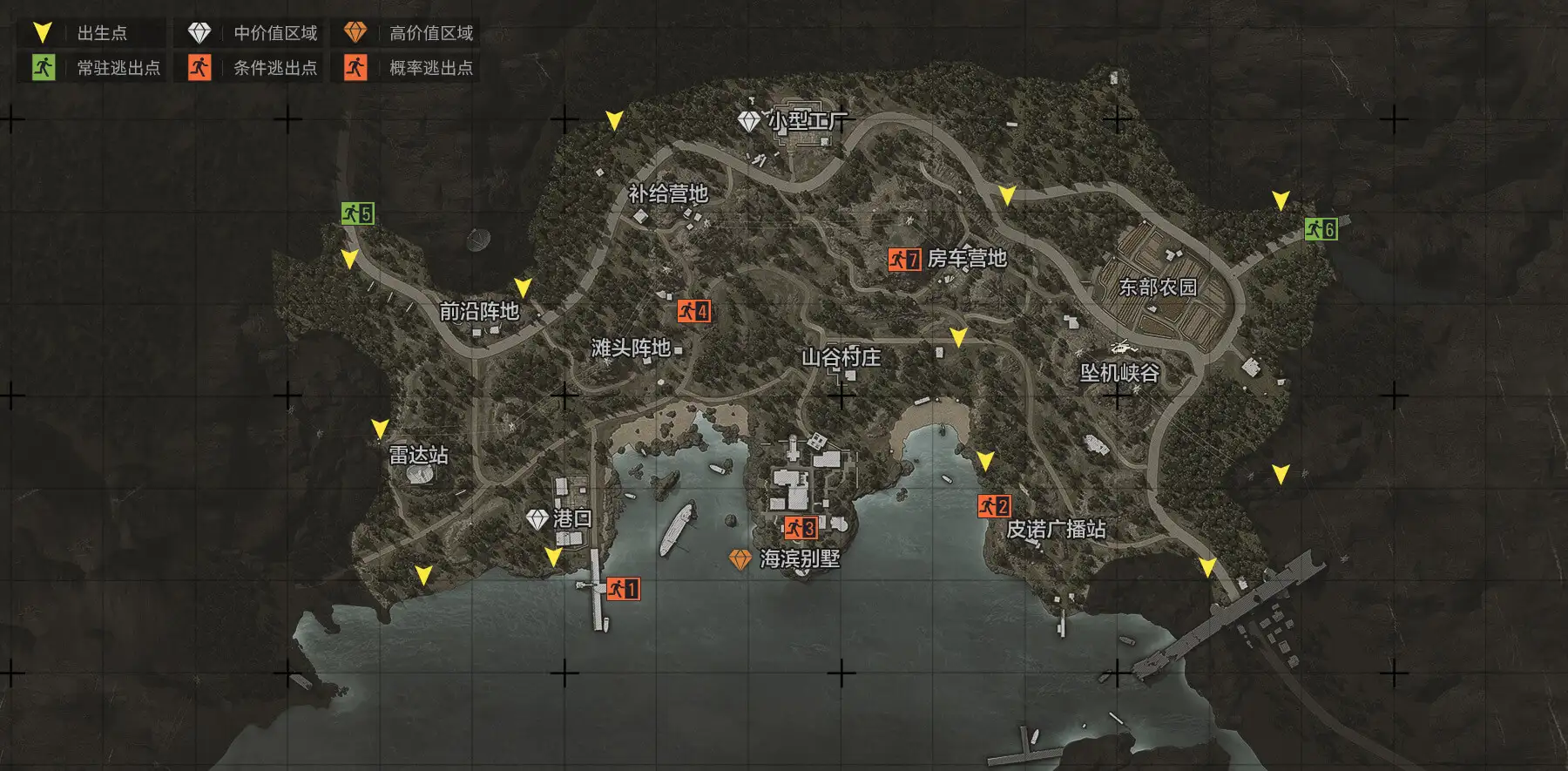 暗区突围,地图,暗区突围
