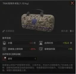 暗区突围,TMK军用手术包,药品,暗区突围