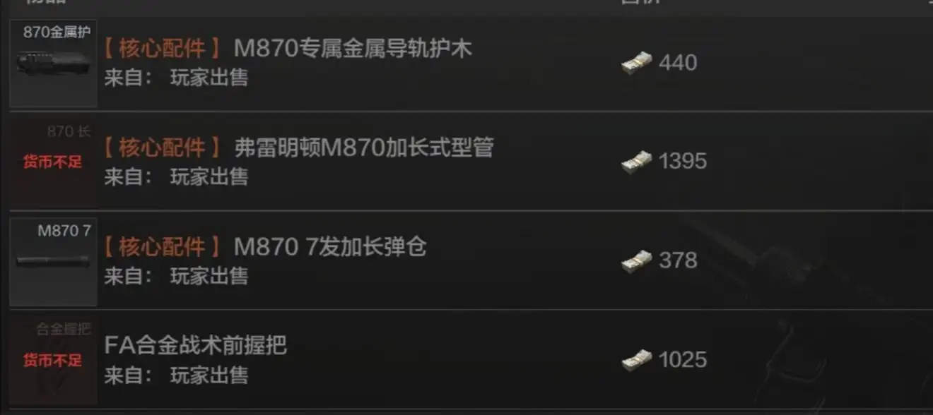 暗区突围,M870,暗区突围