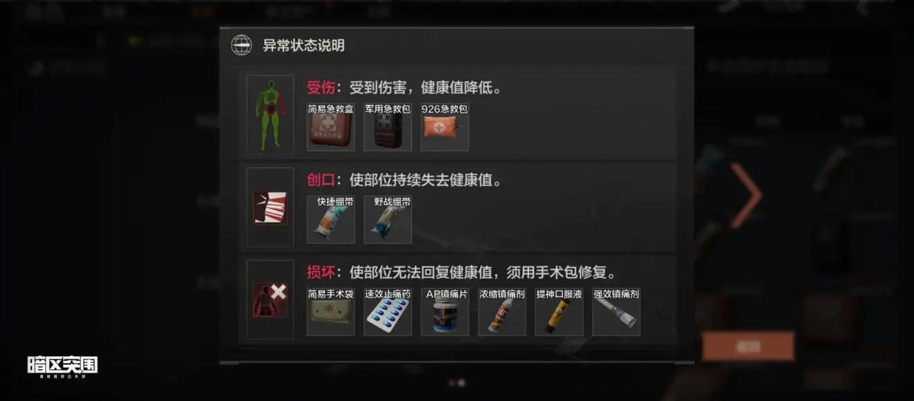 暗区突围,药品,暗区突围