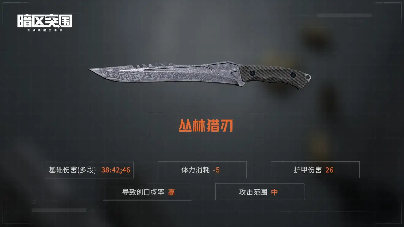 暗区突围,丛林猎刃,获得,暗区突围