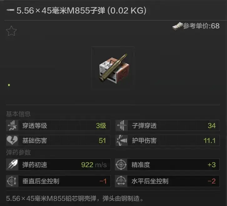 暗区突围,M855子弹,怎么样,暗区突围