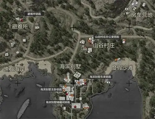 暗区突围,山谷,物资分布图,暗区突围