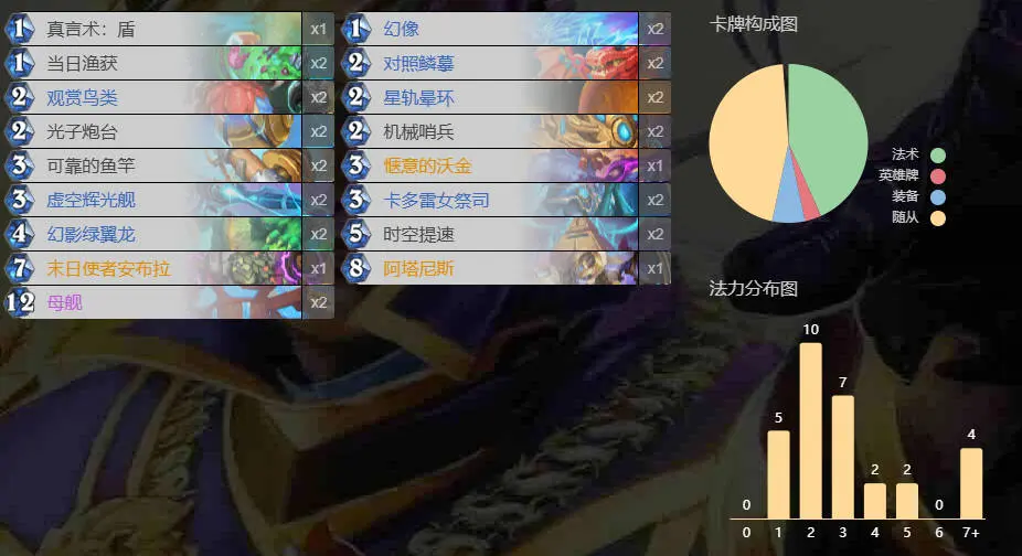 炉石,免费橙卡,末日使者安布拉,各职业,卡组,构筑,炉石传说：魔兽英雄传,Hearth Stone: Heroes of Warcraft