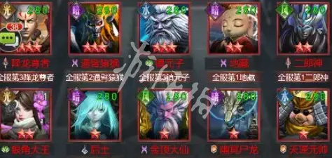 西游七十二变,t0最强阵容推荐