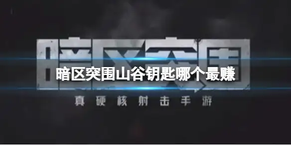 暗区突围,山谷钥匙,哪个最赚,暗区突围