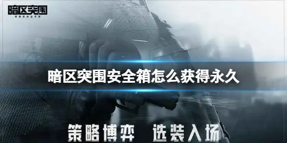 暗区突围,安全箱,永久,暗区突围