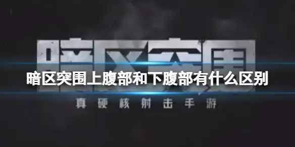 暗区突围,上腹部,下腹部,区别,暗区突围