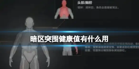 暗区突围,健康值有什么用,健康值降低了怎么办,暗区突围