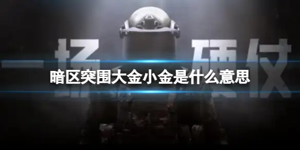 暗区突围,大金,小金,暗区突围