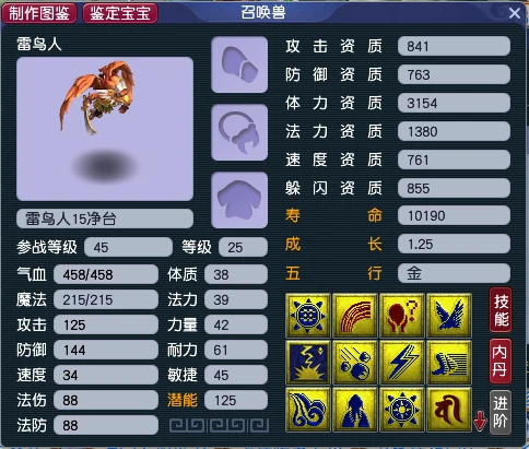 梦幻西游,净台雷鸟人,三防御玉魄,梦幻西游