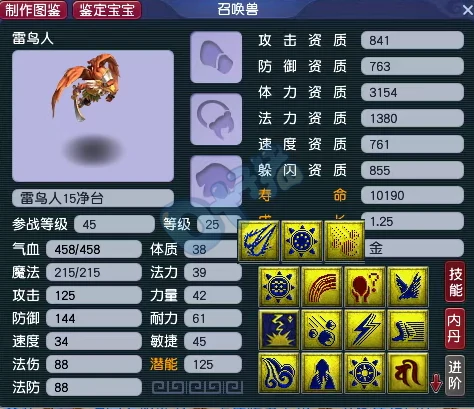 梦幻西游,1052伤法杖,九黎千伤神器,15技能净台雷鸟人,梦幻西游