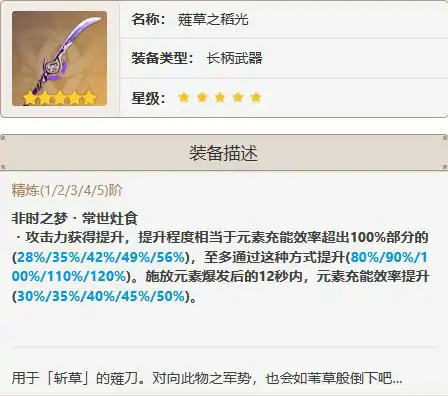 原神4.4云堇武器推荐