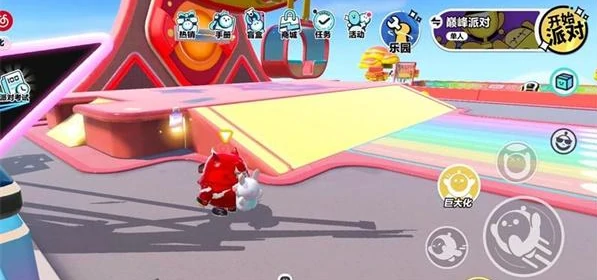 蛋仔缩小之后，由于体积变小，从而可以从这些阻碍机关的空隙中溜走